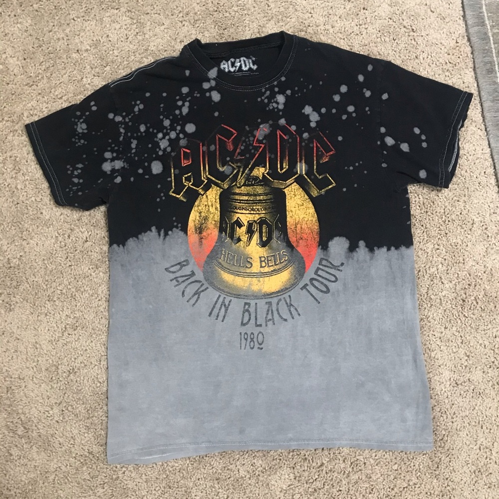 AC/DC acid wash vintage teeshirt oversized